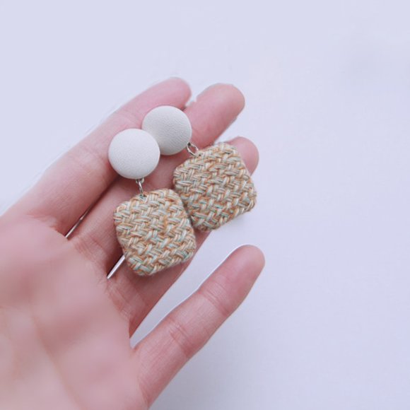 Set of four (4) Handmade Knitted Crochet Earrings Adorable Earrings for her - Picture 10 of 10